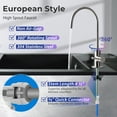 thumbnail image 6 of iSpring GA3-BN Drinking Water Faucet for Kitchen Sink with 3/8" Connector, Heavy Duty Lead-Free Reverse Osmosis Faucet for RO System, Non-Air Gap 100% Stainless Steel RO Faucet, Brushed Nickel Finish, 6 of 7