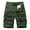 Olive Green, variant on WREESH Men's Cargo Shorts Sports and Csaual Multi-Pockets Relaxed Summer Short Pants Outdoor Workout Shorts Olive Green