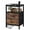 Black & Antique Wood, variant on EDX Wall-mounted bedside table, featuring a built-in socket with USB/Type-C interface and adjustable drawers (two). Suitable for bedroom space-saving design. White