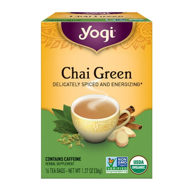 Yogi Tea, Chai Green Tea, Tea Bags, 16 Ct, 1.27 OZ