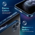 thumbnail image 4 of Crystal Clear Case for iPhone 11 Pro, [Not Yellowing] [Camera Protection] [Military Grade Drop Tested] Transparent Shockproof Protective Phone Case Soft Silicone Slim Cover, 5.8 inch, Blue, 4 of 16