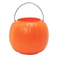 thumbnail image 3 of 8" Orange Pumpkin Pail Halloween Trick-or-Treat Basket, by Way To Celebrate, 3 of 4