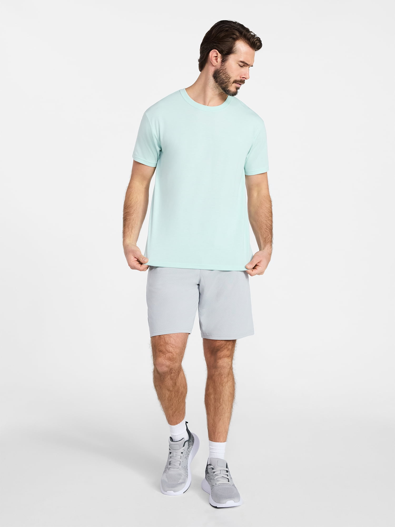 Athletic Works Men's and Big & Tall Tri Blend Tee with Short Sleeves, Sizes XS-4XLT