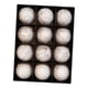thumbnail image 1 of 12 piezas de adornos navideños de bolas de 8 cm multiusos rústicos para decorar resistentes Oro blanco, 1 of 9