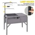 thumbnail image 6 of Aivituvin Tortoise Habitat Turtle Enclosure, Wooden Reptile Cage for Small Animals, Adjustable Light Stand, 1 Set, 6 of 10