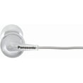 thumbnail image 4 of Panasonic RPHJE125EW White Ergofit Design Comfortable Lightweight Stereo Powerful Sound Noise Isolating Wired in Ear Headphones, 4 of 5