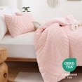 thumbnail image 2 of Juego de edredón YIRDDEO, color rosa, tamaño completo, 3 unidades con 1 edredón y 2 fundas de almohada, 2 of 6