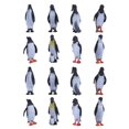 thumbnail image 2 of 24 piezas de modelos realistas de pingüinos, figuras de pingüinos, juguetes, modelos de animales de resina, 2 of 4