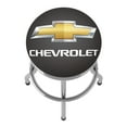 thumbnail image 5 of Trademark Gameroom Chevrolet Chrome Ribbed Barstool, 5 of 5