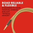 thumbnail image 4 of Fender Deluxe Series Instrument Cable, Guitar Cable, Guitar Accessories, Straight/Angle, Tweed, 15ft, 4 of 5