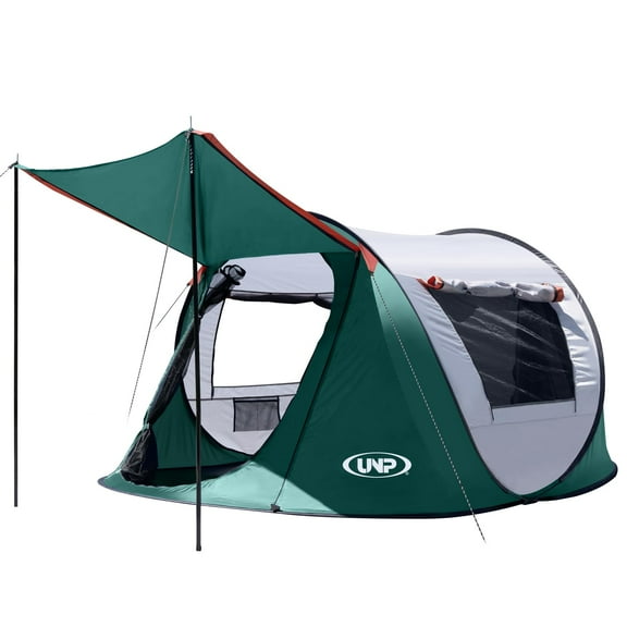 Pop-up Tent, 3 Person Camping Tent, Instant Portable Beach Tent, Easy Pop Up Shade Tents 2 Doors for Camping Hiking & Traveling with Carrying Bag