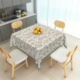 thumbnail image 4 of Tchckioa Boho Leavef Tablecloth for Restaurant Decor,52x52 Inch Square Stain Proof Table Cloth Cover, 4 of 6