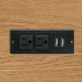 thumbnail image 5 of Barre d'Alimentation de Bureau avec 2 Prises 2 Ports USB Encastrable Multiprise, 5 of 5