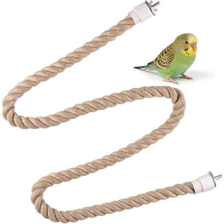 Bird Rope Perch for Cages Parrot Climbing Bendable for Cockatiels, Lovebirds, Budgies