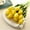 Yellow, variant on SPRING PARK Artificial Bouquet Real Touch Flowers Tulip Artificial Flower For Home Wedding