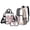 Axolotl Cat, variant on Koala Print 3 Pcs Clear Backpack Set, Heavy Duty Transparent See Through Backpack with Lunch Bag and Pencil Pouch, Clear Bookbag for School for Girls Adults