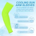 thumbnail image 4 of Uxcell Sun Protection Arm Sleeves for Men and Women Compression Cooling Sun Sleeves XL Size 1 Pair Spandex Fluorescent Green, 4 of 6