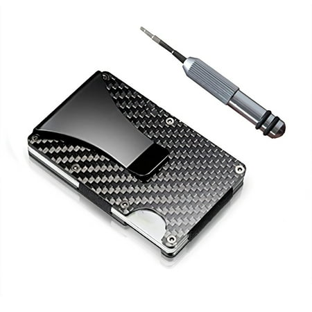 Koavoty Gifts For Him Carbon Fiber Money Clip Wallet Rfid - gifts for him carbon fiber money clip wallet rfid blocking aluminum card case