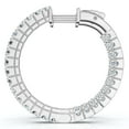 thumbnail image 3 of Pompeii 1 1/2 ct Diamond Inside Outside Hoops Vault Lock 1" Tall 14k White Gold (G,VS), 3 of 3