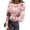 Pink(Santa Claus Print), variant on Christmas Womens Long Sleeve Tops Going Out Ribbed Fitted Slim Funny Xmas Tree Print Underwear Tops Trendy Fall Basic Holiday Crew Neck Thermal Undershirts