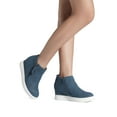 thumbnail image 2 of Dream Pairs Women's Platform Casual Sneaker Ankle Booties Wedge Ankle Boots WEDGE-SNKR-2 NAVY Size 7.5, 2 of 5