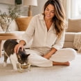 thumbnail image 7 of Large Glass Elevated Cat Dog Bowl Raised Cat Food Water Bowl Dish Pet Comfort Feeding Bowls with Iron Stand Gold, 7 of 7