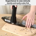 thumbnail image 2 of Guardoinrt Electric Scale, Steel fish Scale Protective Cover, Profesonal scale cleaner is Scraper Seafood Sharp Blade, Fish Kitchens, 2 of 6
