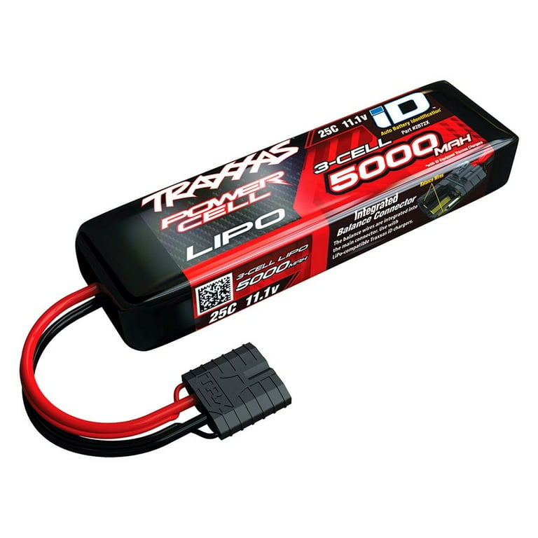 Traxxas 2872X 5000mAh 11.1V 3S 25C LiPo Power Pack Battery, Multi
