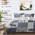 thumbnail image 4 of Vintage Plaid Bedding 3 Piece Duvet Cover Set Queen Size, Farmhouse Bear Deer Trees Forest Checked Soft Microfiber Comforter Cover with Zipper Closure & Pillowcases, FadeResistant Quilt Cover, 4 of 9