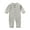 Gray, variant on Newborn Unisex Baby Boy Girl Long Sleeve Button Romper One-Piece Jumpsuit Infant Baby Fall Winter Clothes