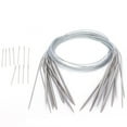 thumbnail image 2 of Smooth Stainless Steel Circular Knitting Needles Set, Durable Yarn Sliding Tips with Comfortable Grip for Basic Projects, Convenient Size Selection, 2 of 7