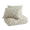 Peri Home Chenille Leopard 3 Piece King Comforter Set, Linen, Cotton, Chenille Tufted, Polyfill
