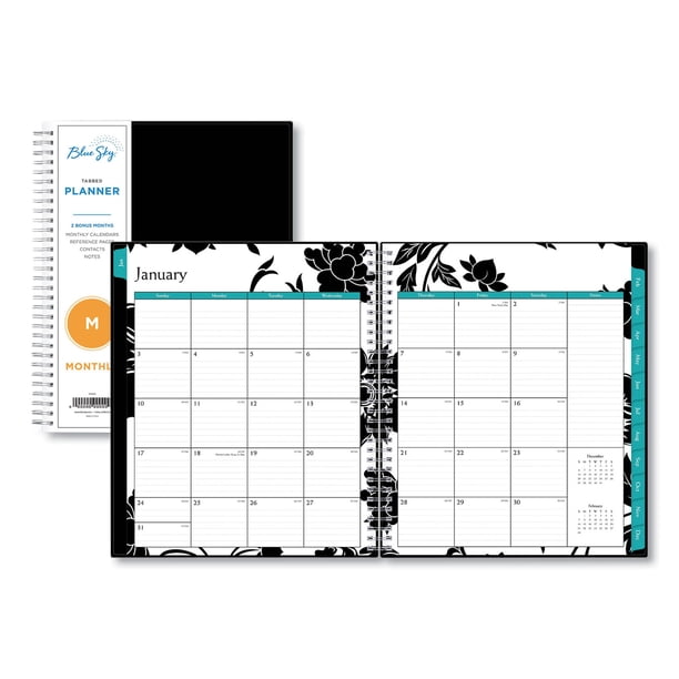 Blue Sky 2021 Monthly Spiral Planner, 8" x 10", Barcelona