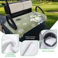 thumbnail image 5 of Golf Cart Seat Covers for 2 Seater,Snowman Microfiber Cart Seat Towel Blanket,Christmas Green Balls Snowflakes Farmhouse Plaid Absorbent NonSlip Bench Seats Protector for Golf Course 51"x31", 5 of 9