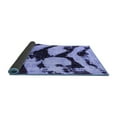 thumbnail image 2 of Ahgly Company Indoor Square Abstract Blue Modern Area Rugs, 6' Square, 2 of 4