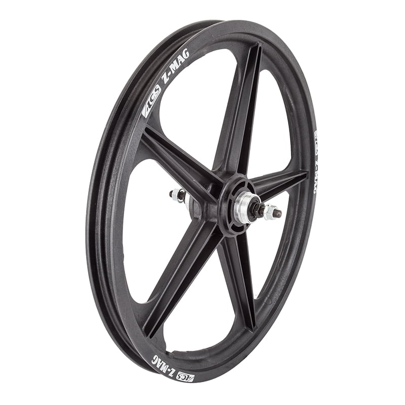 ACS Z Mag 5-Spoke BMX Bicycle Rear Wheel with Hub & Rims, Black