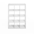 thumbnail image 4 of Furinno Simple Open Back Cube Storage Organizer, Standing Shelf, 12-Cube, White, 4 of 6