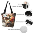 thumbnail image 4 of Easygdp Rose Floral Skull Bolso de Hombro para Mujer, Bolso Bandolera y Cartera de Mano Elegante para Uso Diario, 4 of 6