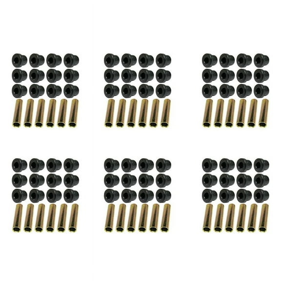 6 Set Rear Leaf Spring for Club Car Gas Electric Golf Cart Bushing and Sleeve Kit, 1015583 1012303 1992 Up