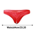thumbnail image 3 of Women Transparent Pearl Massage Crotch Thong, 3 of 4