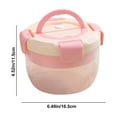 thumbnail image 3 of Discount Salad Lunch Box Lunch Box Microwaveable Simples Lunch Box Fruit Box Double Layer Round Lunch Bowl 2025 New, 3 of 8