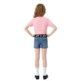thumbnail image 3 of Actgleam Active Girls T-Shirts 3-Pack,Soft Short Sleeve Graphic Tee,Size 6-13Y, 3 of 9