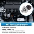 thumbnail image 2 of Ofertas únicas 1 Pcs No.NUC000020 Sensor de presión de aceite del motor para Land Rover Defender Diesel: 2.5L TD5 1998-2016 para Land Rover Discovery Diesel: 2.5L TD5 1998-2004, 2 of 7