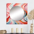 thumbnail image 1 of Designart "Surreal Op Art Spectrum Vibrant and Colorful I" Abstract Square Mirror Wall Decor Transitional - Large Multi-Color Square Bathroom Mirror - Square Printed Wall Mirror Art, 1 of 5
