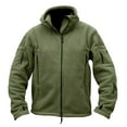 thumbnail image 3 of TOWED22 Men's Jacket Full Zip Winter Jacket Lightweight Outdoor Hiking Coats with Pockets Green,3XL, 3 of 5