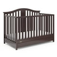 thumbnail image 3 of Graco Solano 4-in-1 Convertible Baby Crib with Drawer, Espresso, 3 of 16