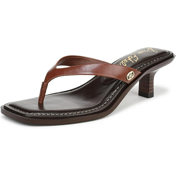 Sam Edelman Women's Dollie Thong Dress Sandal Burnt Brandy 6M