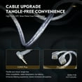 thumbnail image 6 of CCZ MC01 in Ear Monitor HiFi Wired Earbuds, 10mm PET Dual Magnetic Dynamic Driver Gaming Earbuds with Metal Faceplate 2 pins Cable for Musicians Singers Audiophile Dj Drummers, 6 of 7