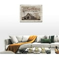 thumbnail image 3 of Farmhouse Decor Wall Art Rustic Old Barn Pictures Painting Western Country Windmill Canvas Prints Thankful Grateful Blessed Morden Artwork Home Decoration for Bathroom Bedroom Living Room 16''x12'', 3 of 6