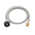 thumbnail image 2 of Flame King 5FT Steel Braided Hose, 1LB to 20LB Adapter for Portable Appliances SS-QCC-1LB, 2 of 9
